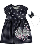 Rochita casual de vara, Blue, bumbac, bleumarin